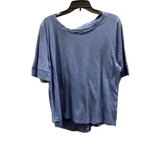 Top Short Sleeve Basic By Talbots In Blue, Size: Xl