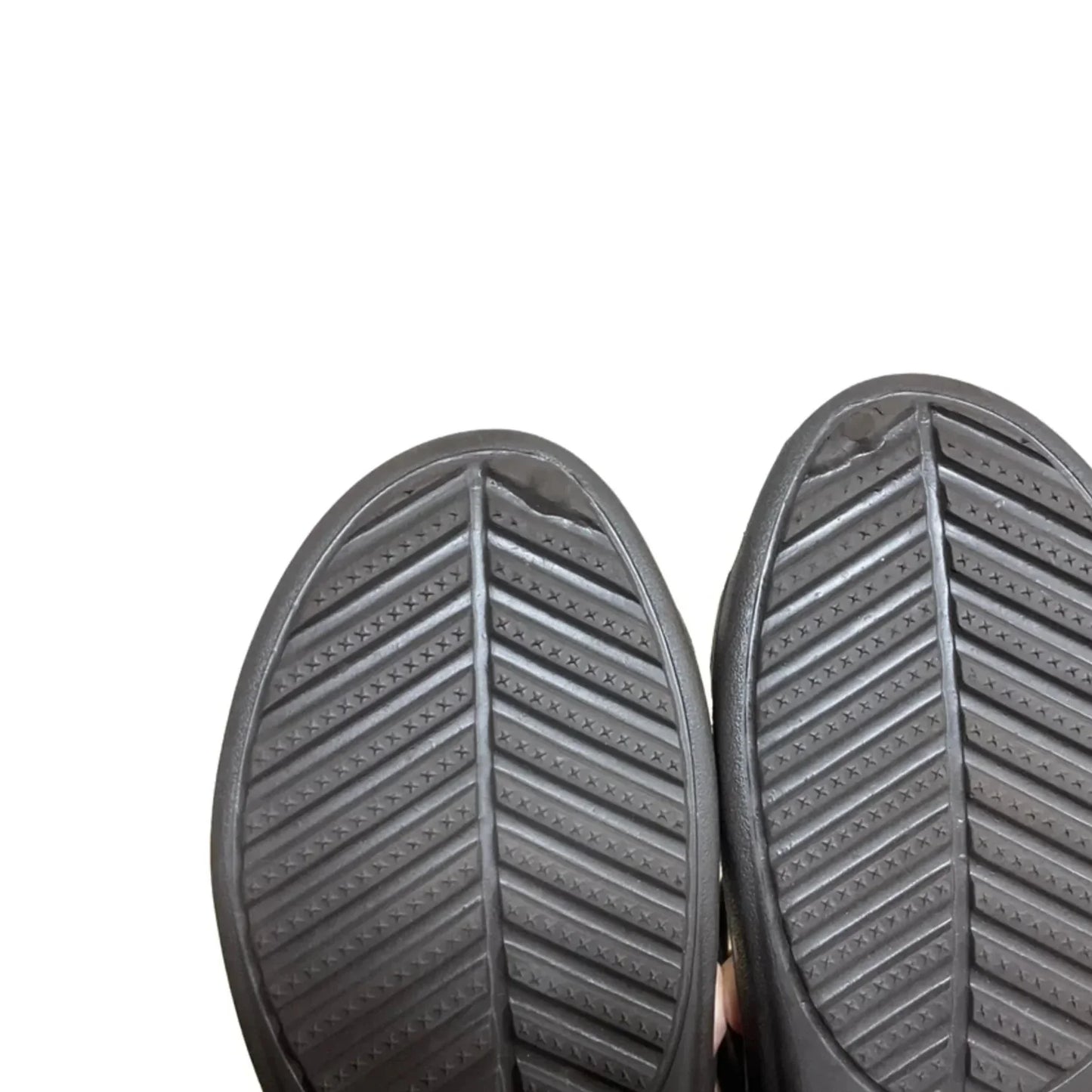 Sandals Flats By Crocs In Brown, Size: 10