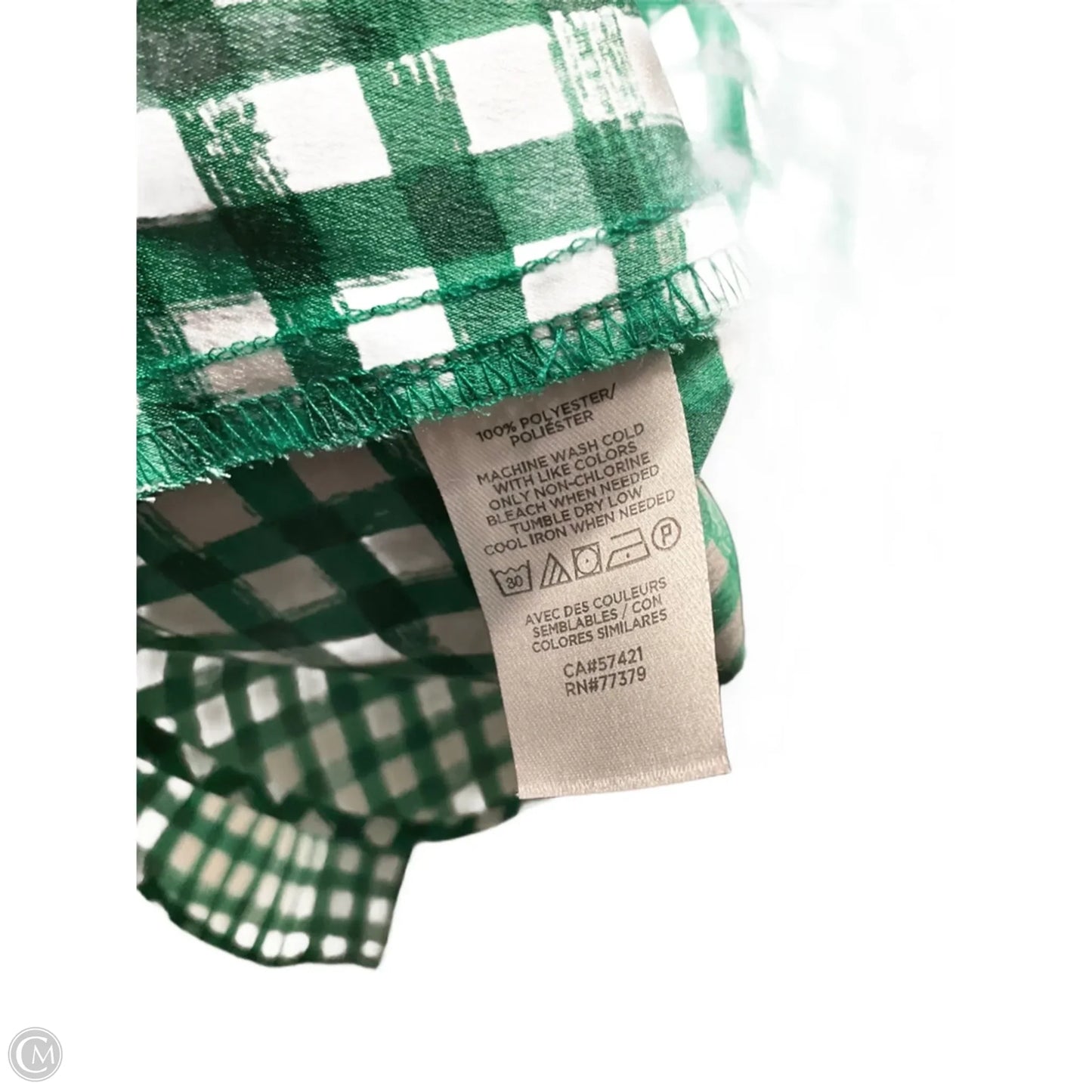 Blouse Long Sleeve By Ann Taylor In Checkered Pattern, Size: Xs