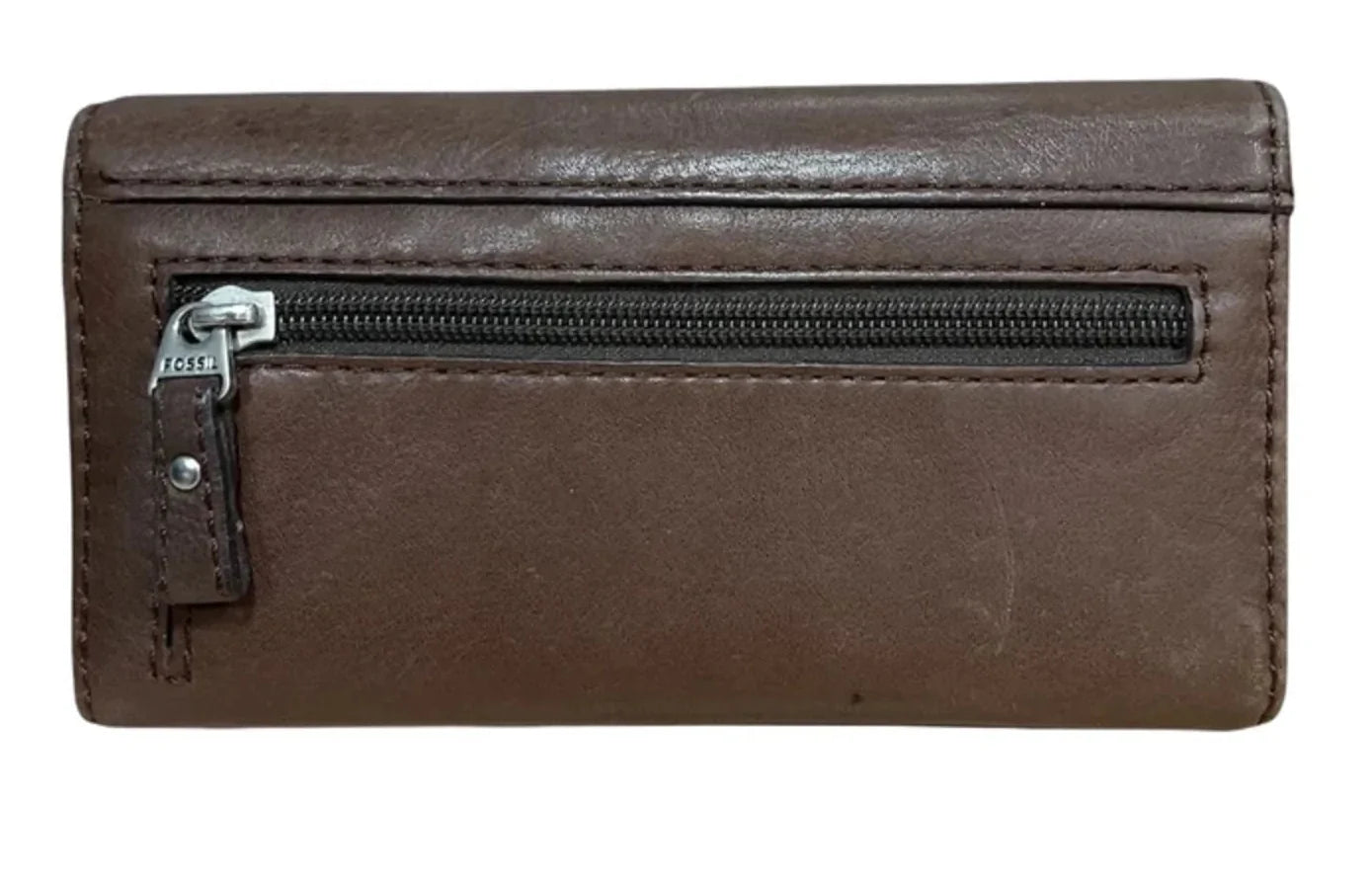 Wallet Leather By Fossil, Size: Small