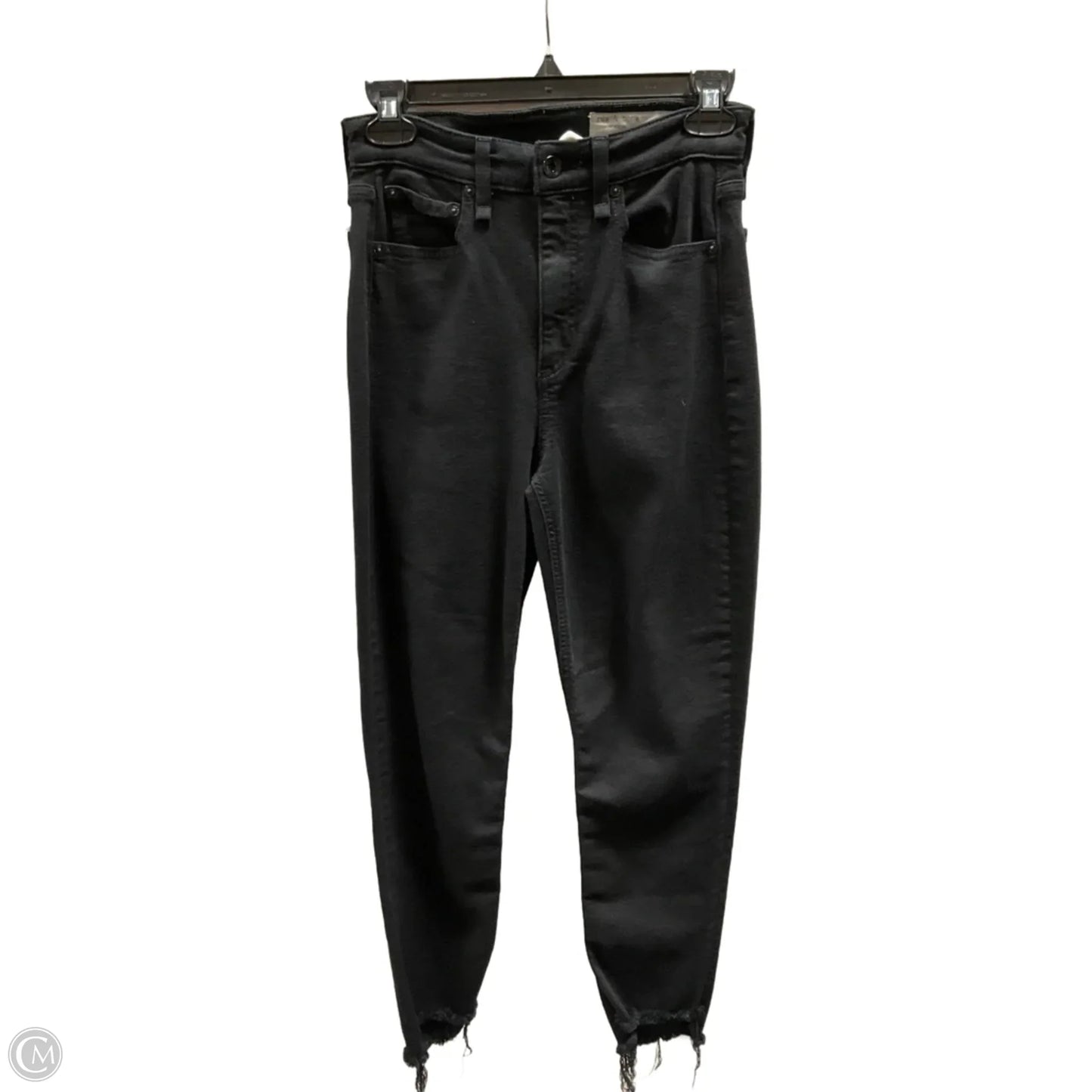 Jeans Straight By Rag And Bone In Black, Size: 2
