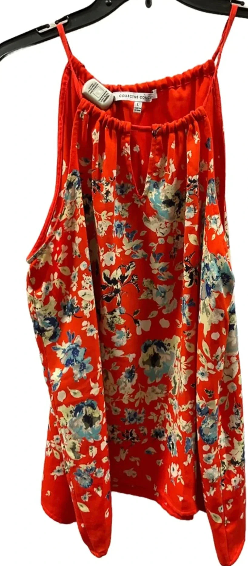 Top Sleeveless Basic By Collective Concepts In Orange, Size: L