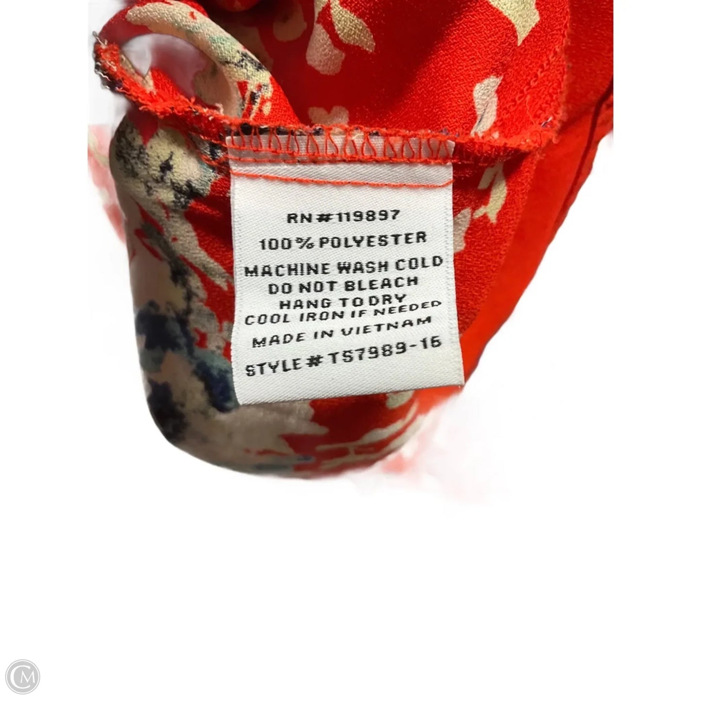 Top Sleeveless Basic By Collective Concepts In Orange, Size: L