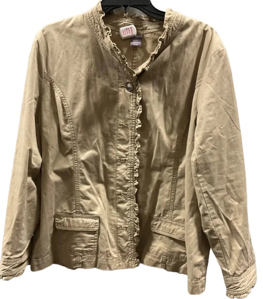 Jacket Other By Laura Ashley In Tan, Size: Xl