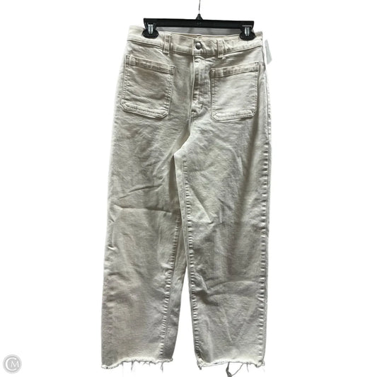 Jeans Wide Leg By Madewell In Cream, Size: 6