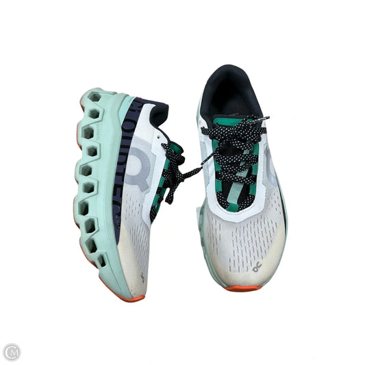 Shoes Athletic By On Cloud In Green & Tan, Size: 7