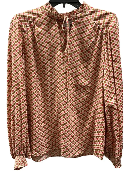 Top Long Sleeve Basic By Maison Damelie In Floral Print, Size: 8