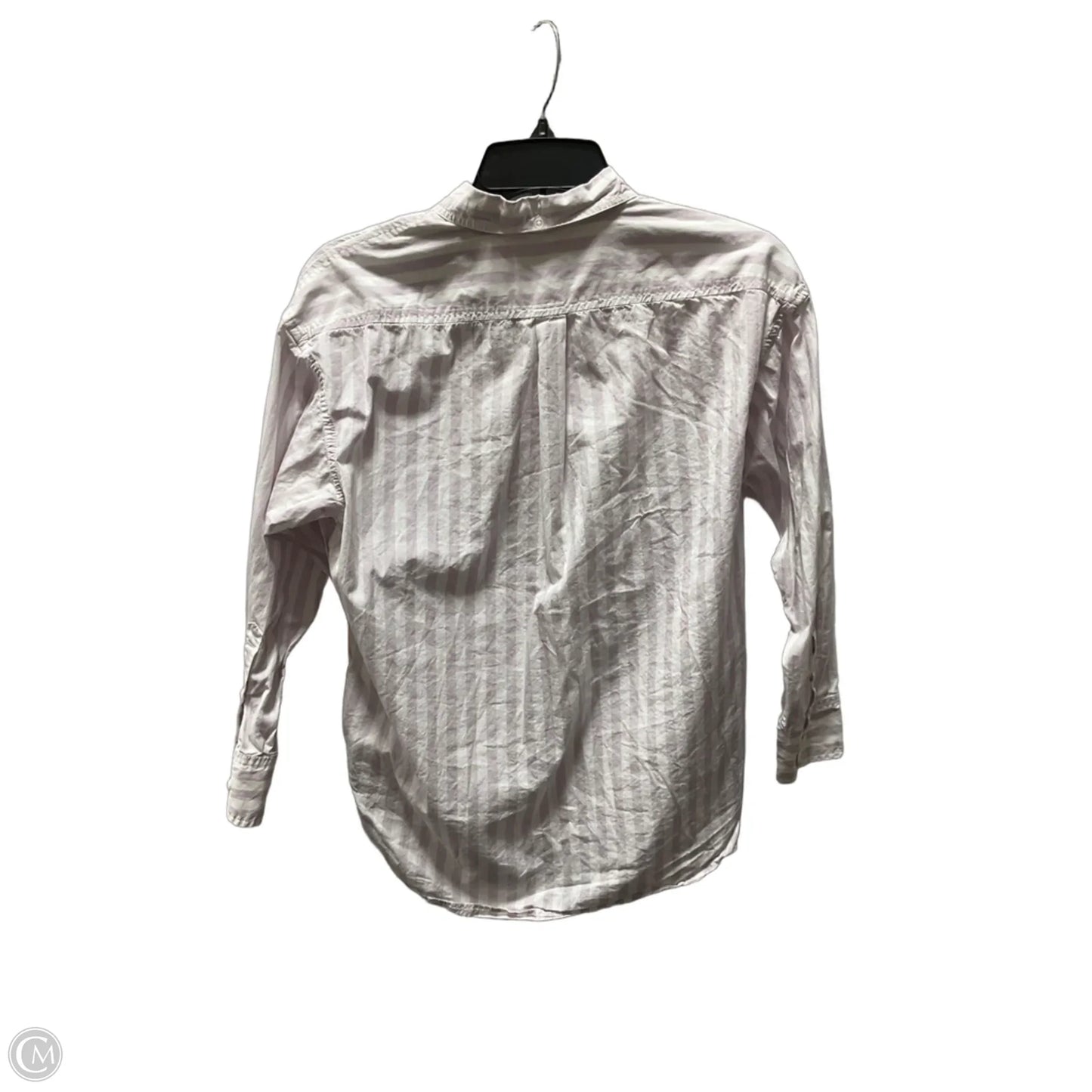 Blouse Long Sleeve By J. Crew In Striped Pattern, Size: 4