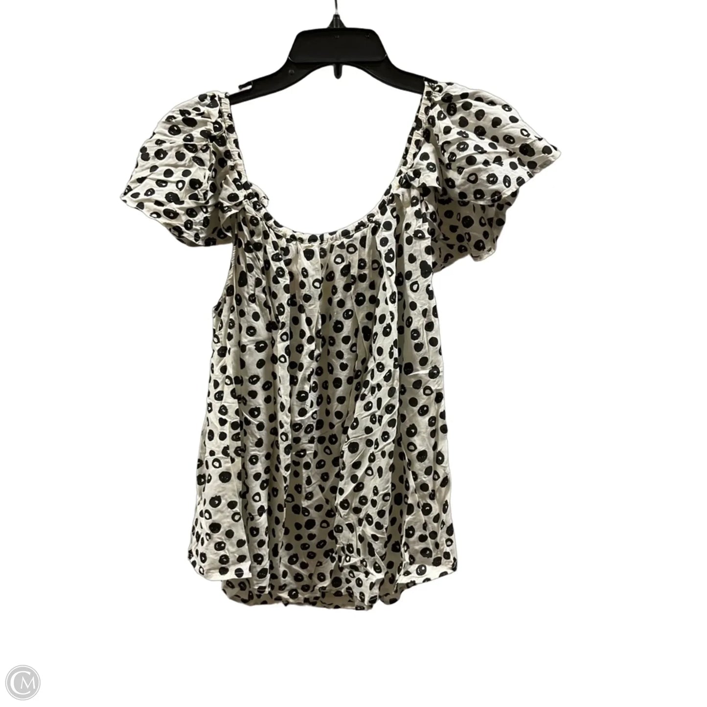 Top Sleeveless Basic By Maeve In Black & White, Size: L