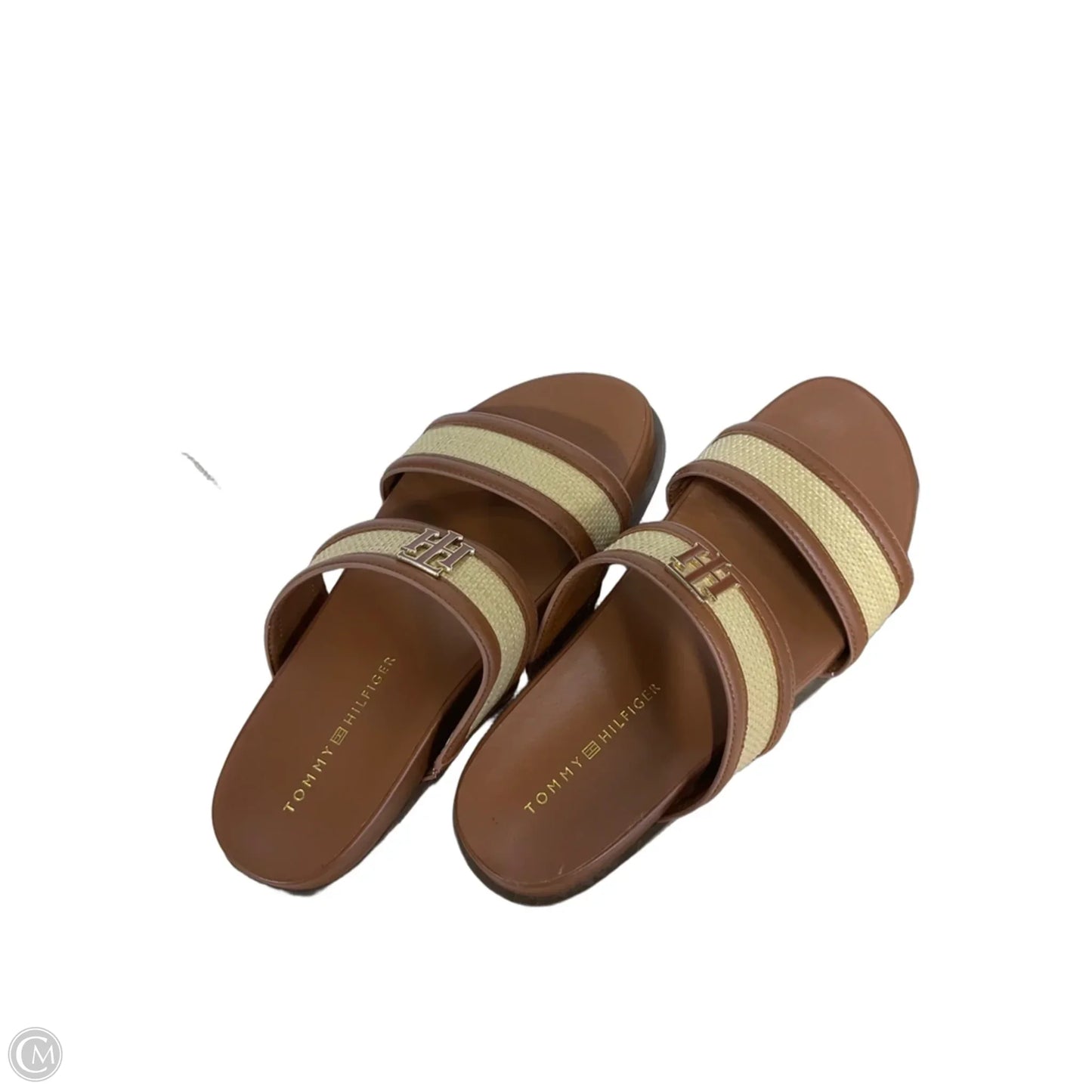 Sandals Flats By Tommy Hilfiger In Tan, Size: 8