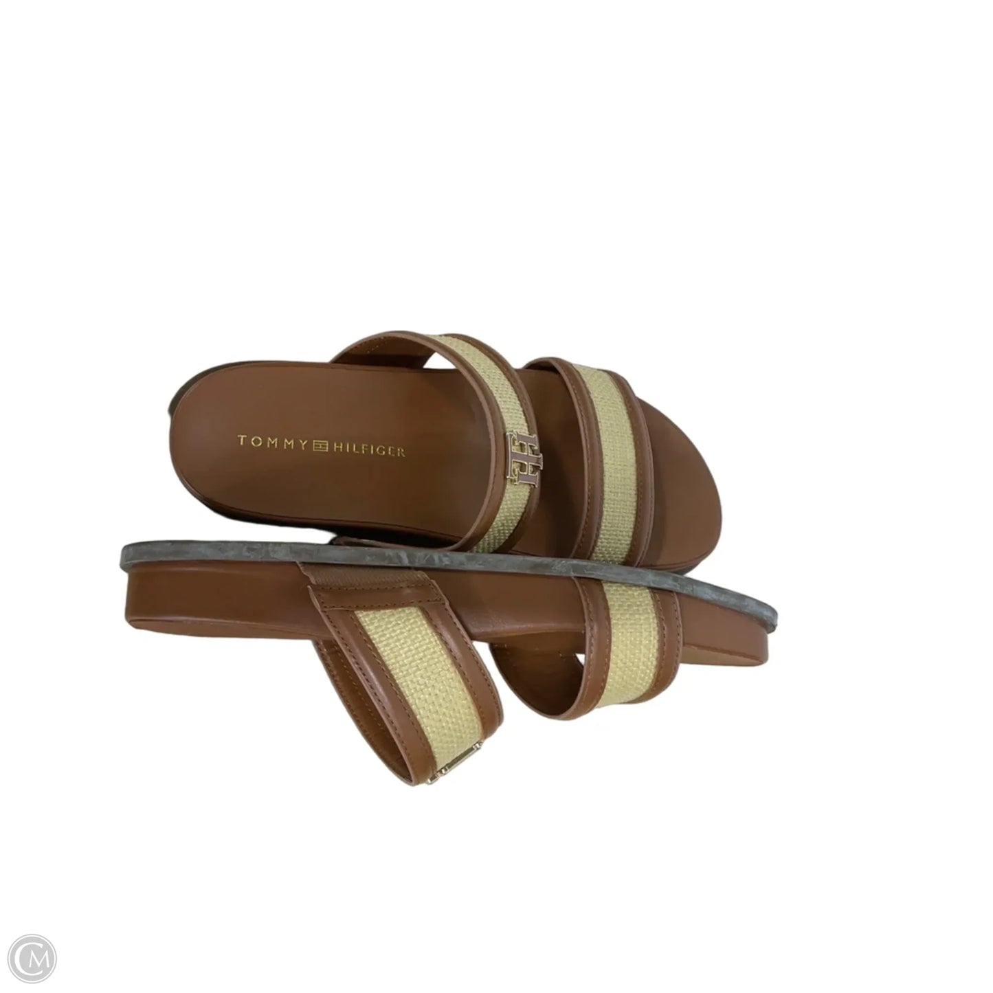 Sandals Flats By Tommy Hilfiger In Tan, Size: 8