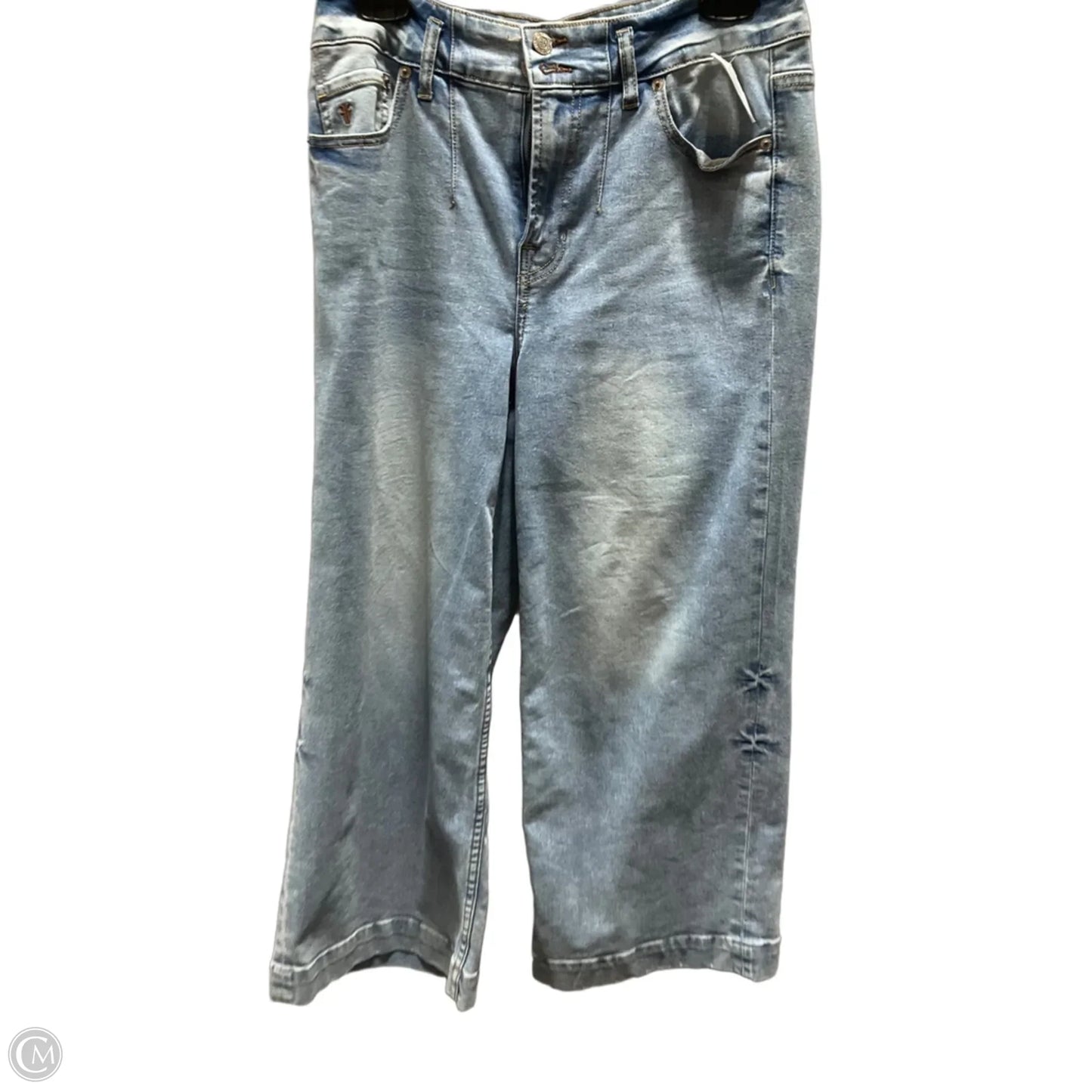 Jeans Wide Leg By Frye In Blue Denim, Size: 4