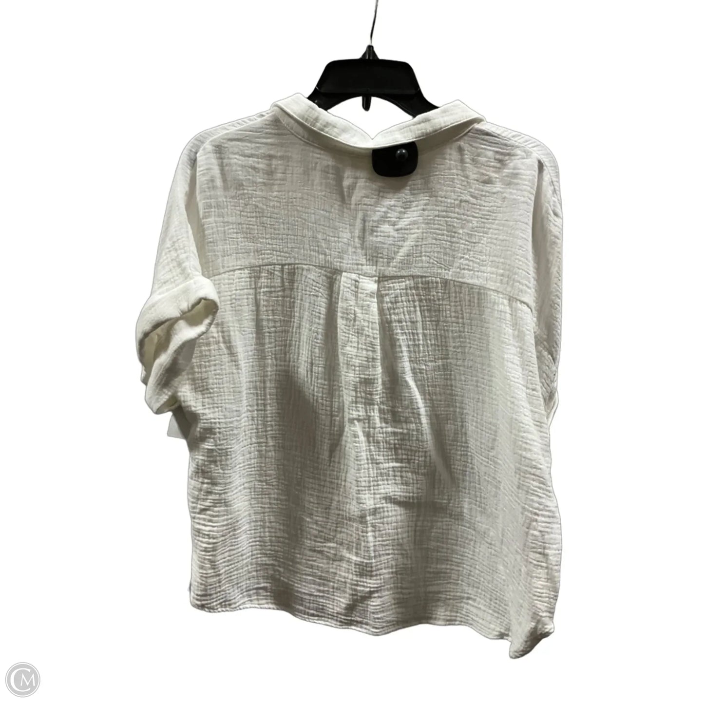 Top Short Sleeve Basic By Ee Some In White, Size: M