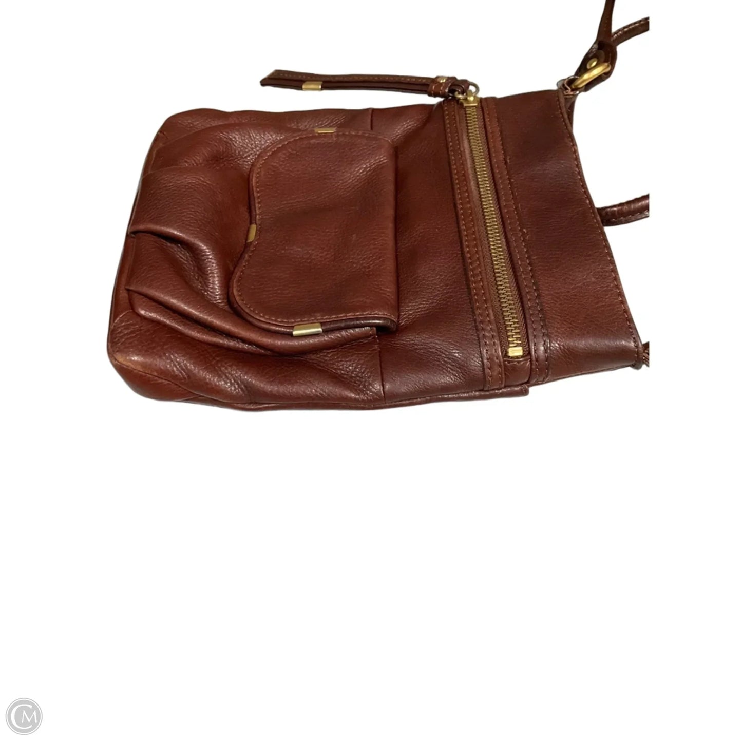 Handbag Leather By B. Makowsky, Size: Medium