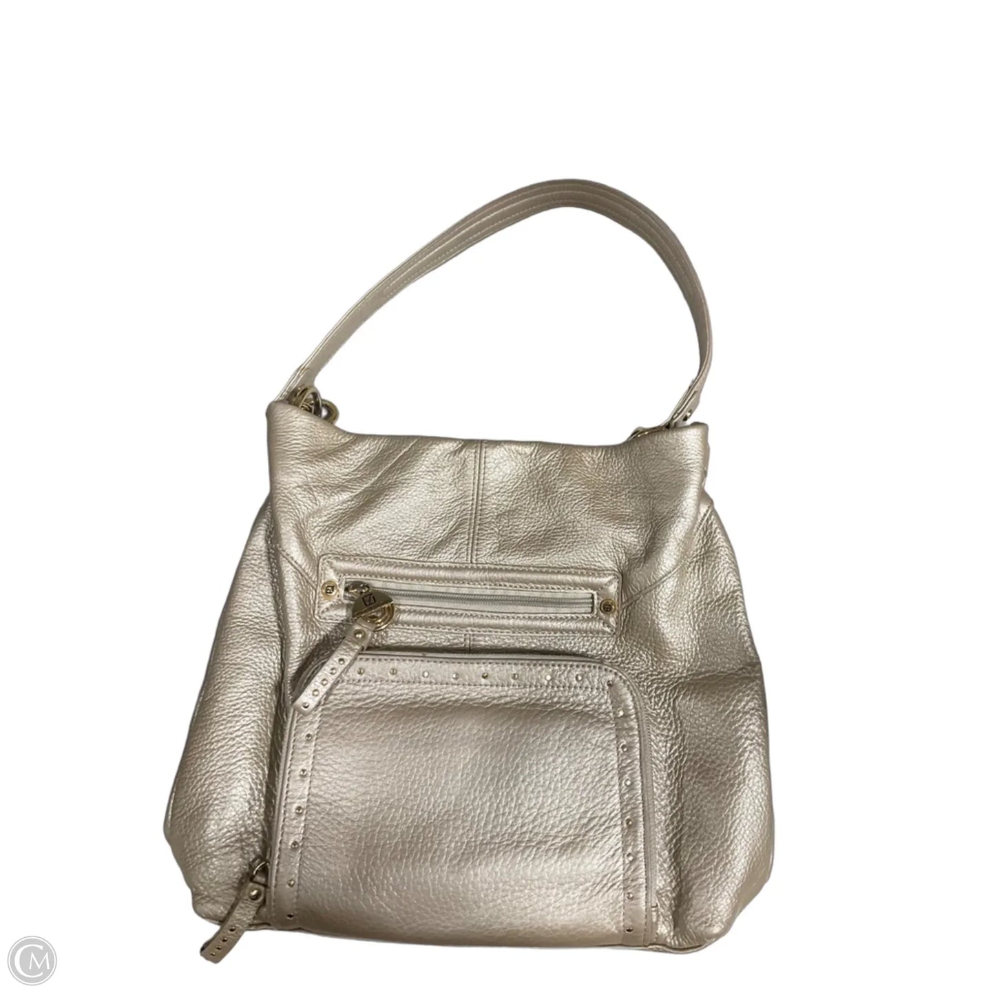 Handbag Leather By Stone Mountain, Size: Medium