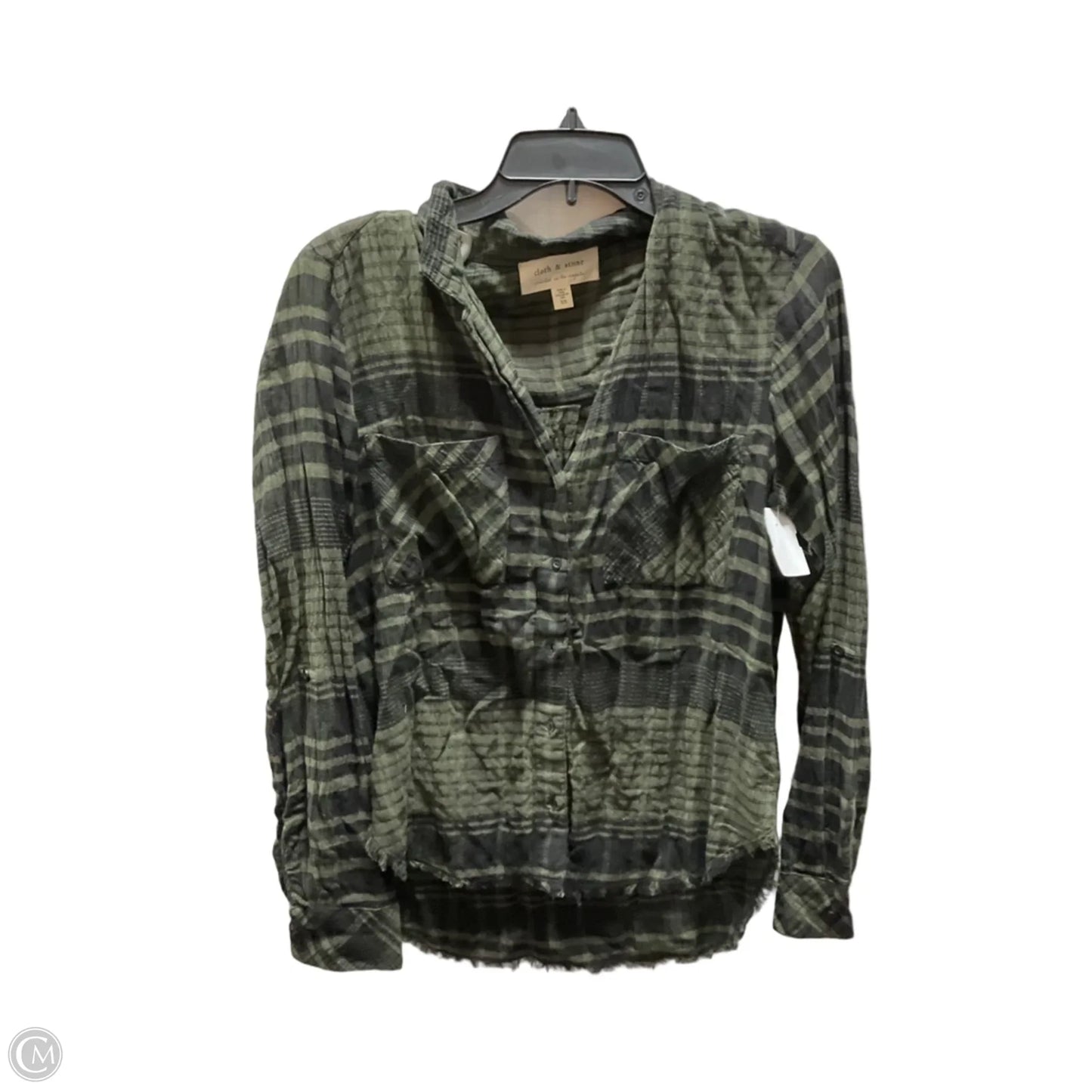 Top Long Sleeve By Cloth & Stone In Green, Size: Xs