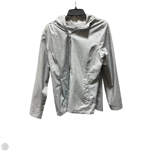 Jacket Windbreaker By Free Country In Grey, Size: L