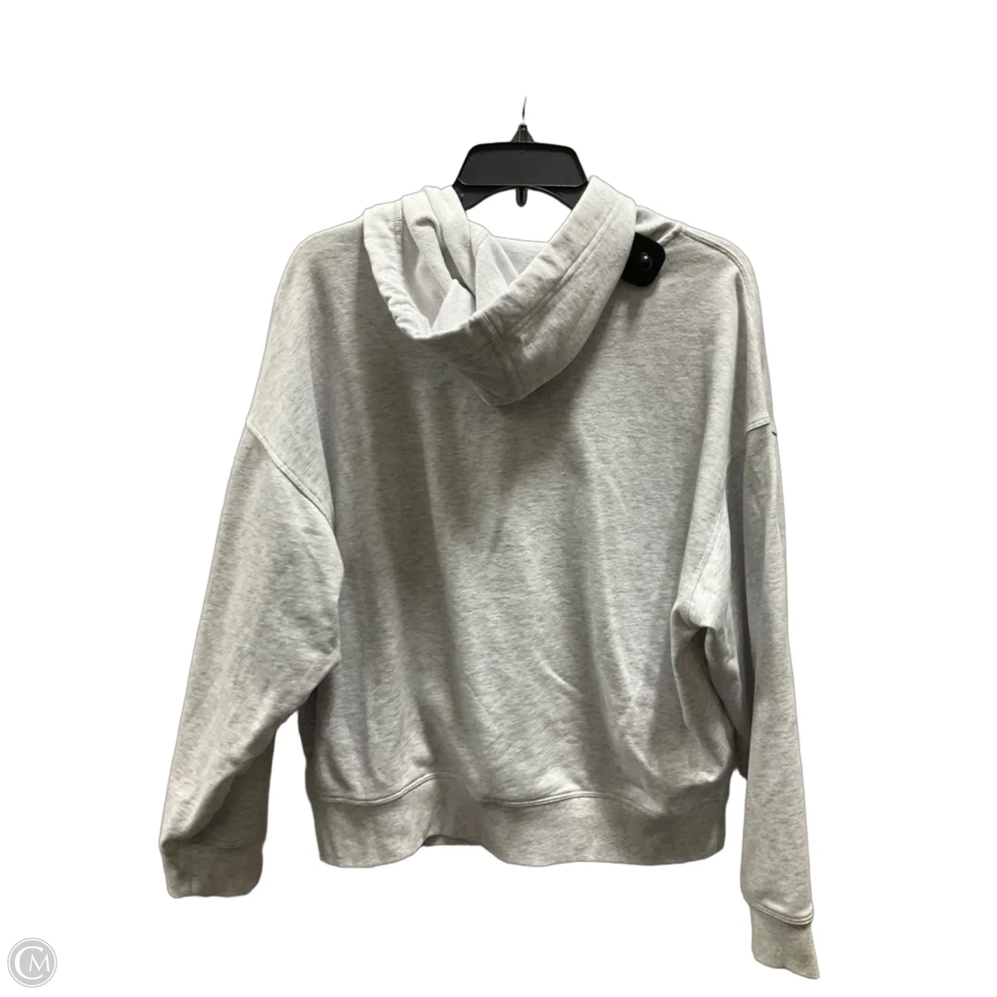 Sweatshirt Hoodie By Calvin Klein In Grey, Size: Xl