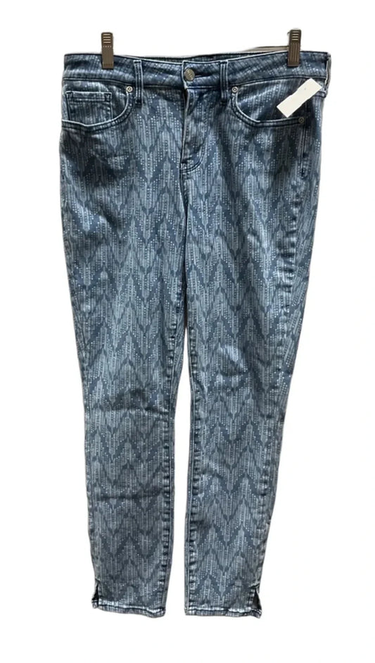 Jeans Skinny By Not Your Daughters Jeans In Blue & White, Size: 4