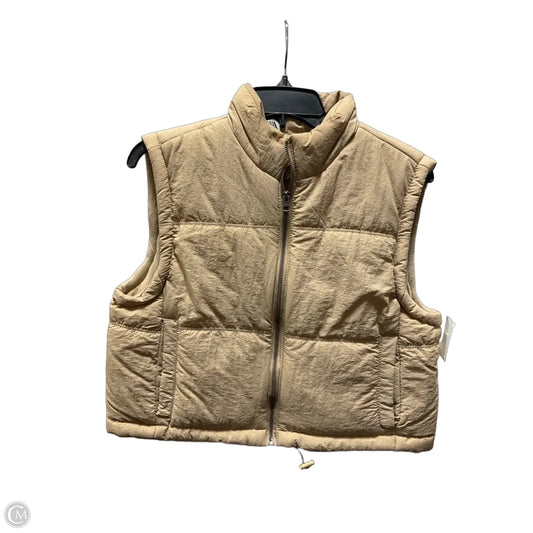 Vest Puffer & Quilted By Thread And Supply In Tan, Size: S