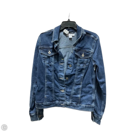 Jacket Denim By Liz Claiborne In Blue Denim, Size: M