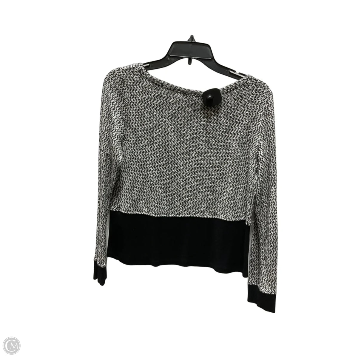 Top Long Sleeve Basic By Inc In Black & White, Size: Xs