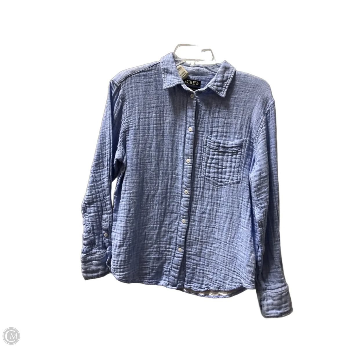 Top Long Sleeve Basic By J. Crew In Blue, Size: 6