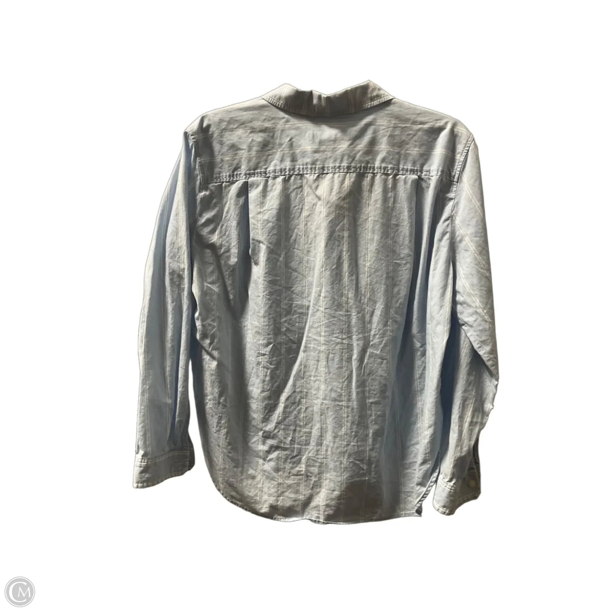 Blouse Long Sleeve By Loft In Blue, Size: M