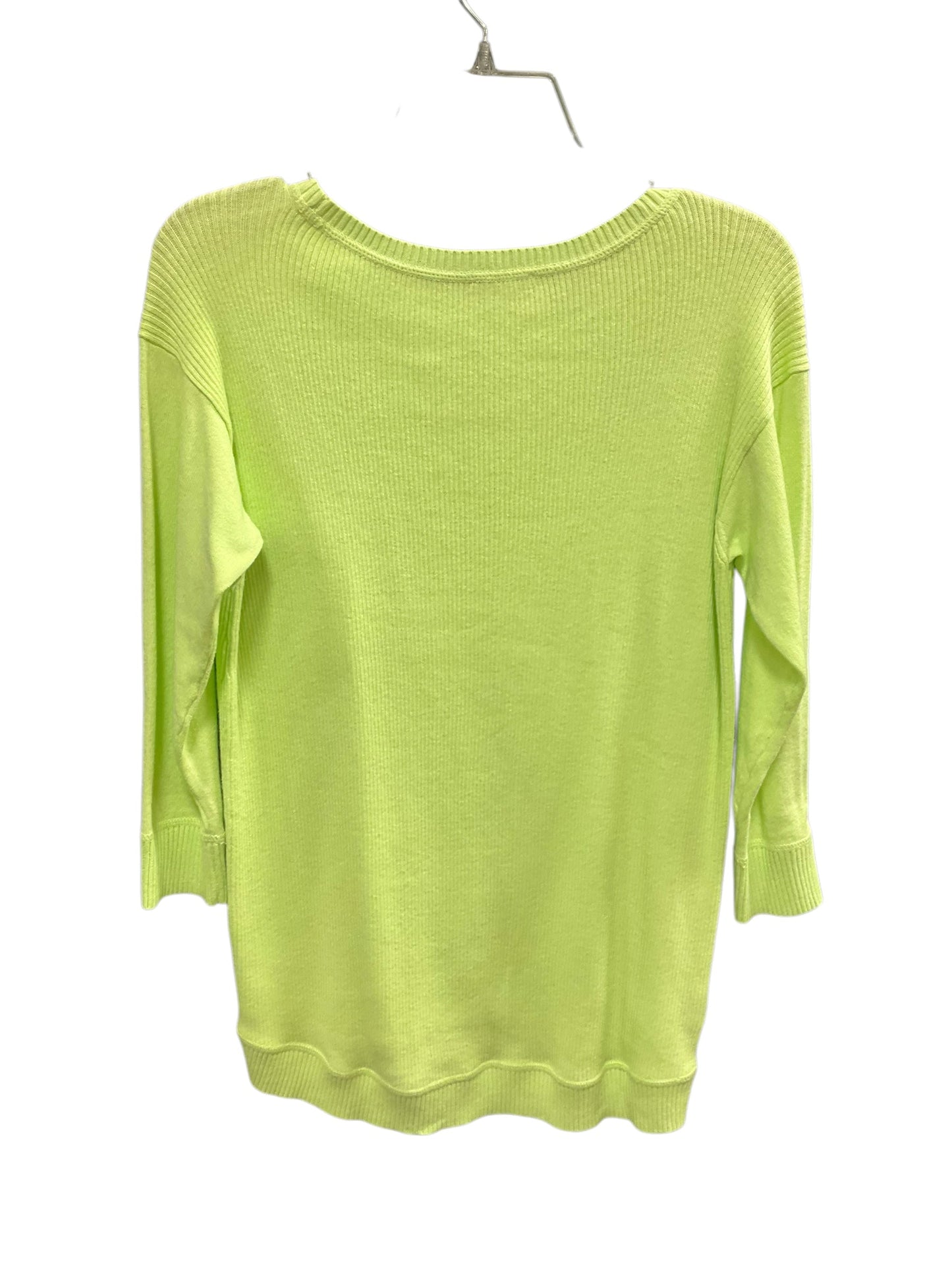 Sweater By Talbots In Lime Green, Size: S