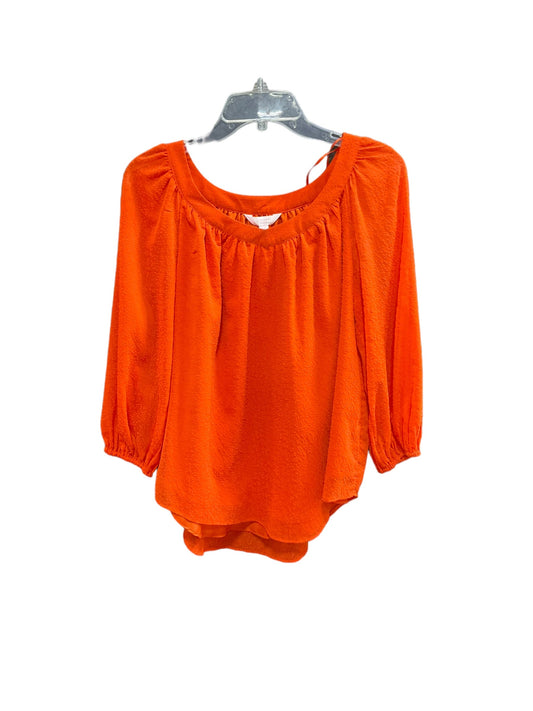 Orange Top Long Sleeve Lc Lauren Conrad, Size Xs