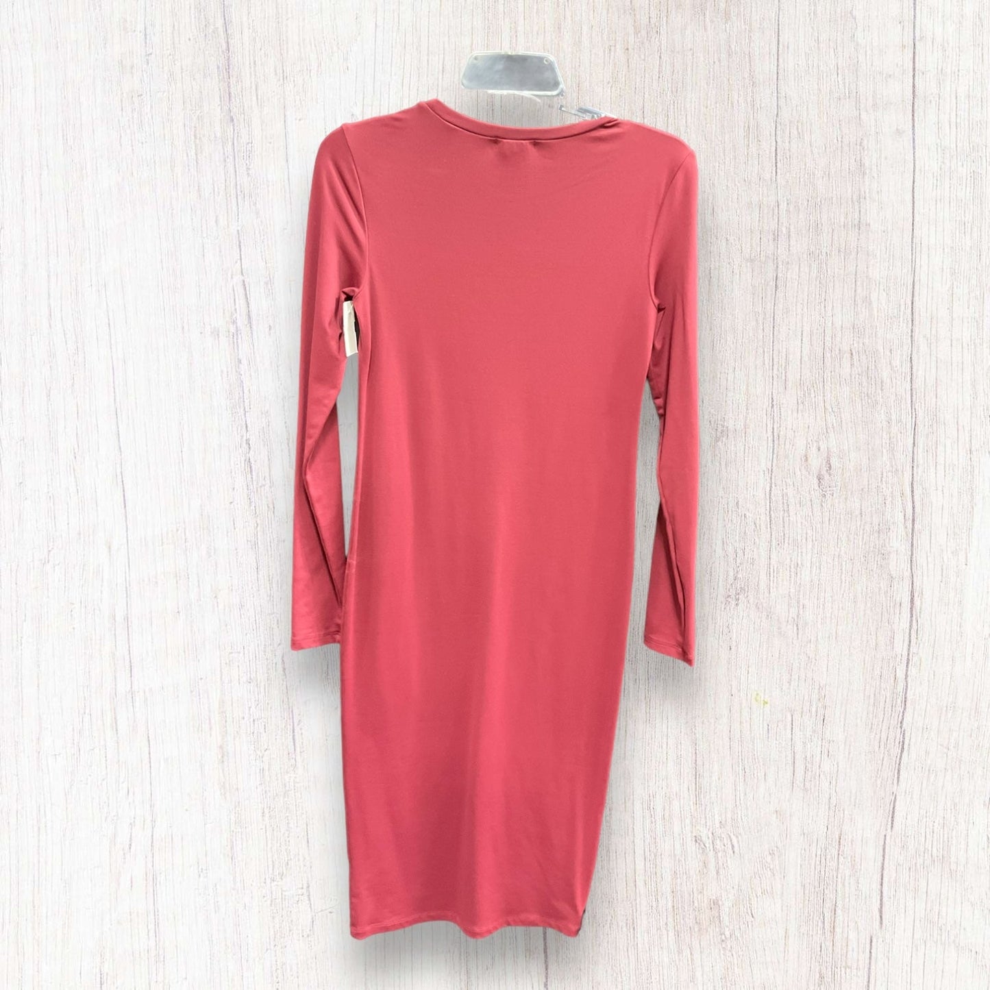 Maroon Dress Casual Midi Leith, Size Xs