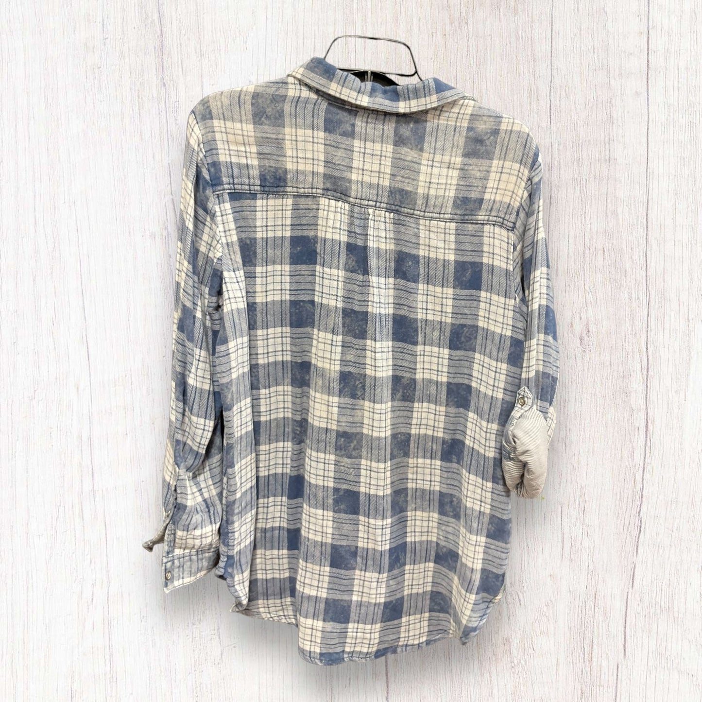 Top Long Sleeve By Sonoma In Blue White, Size: M