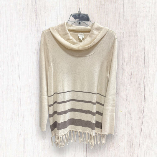Cream Sweater Zenergy By Chicos, Size M