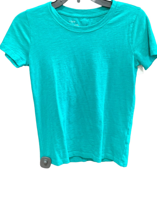 Green Top Short Sleeve J. Crew, Size Xxs