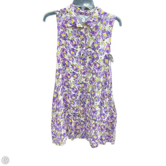 Dress Casual Short By Time And Tru In Purple, Size: Xs