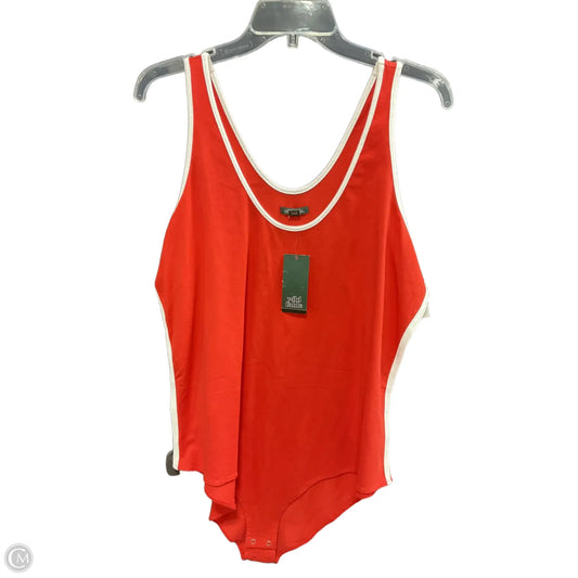 Bodysuit By Wild Fable In Orange, Size: 2x