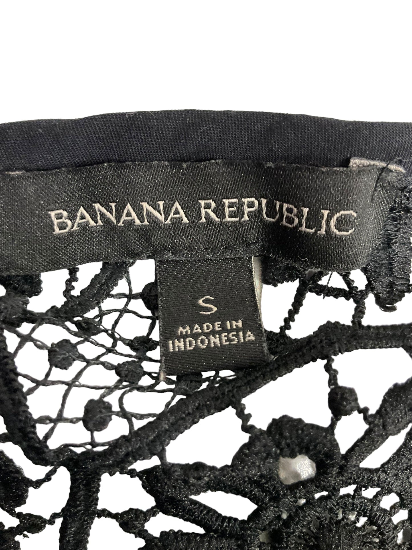 Black Top Short Sleeve Banana Republic, Size S