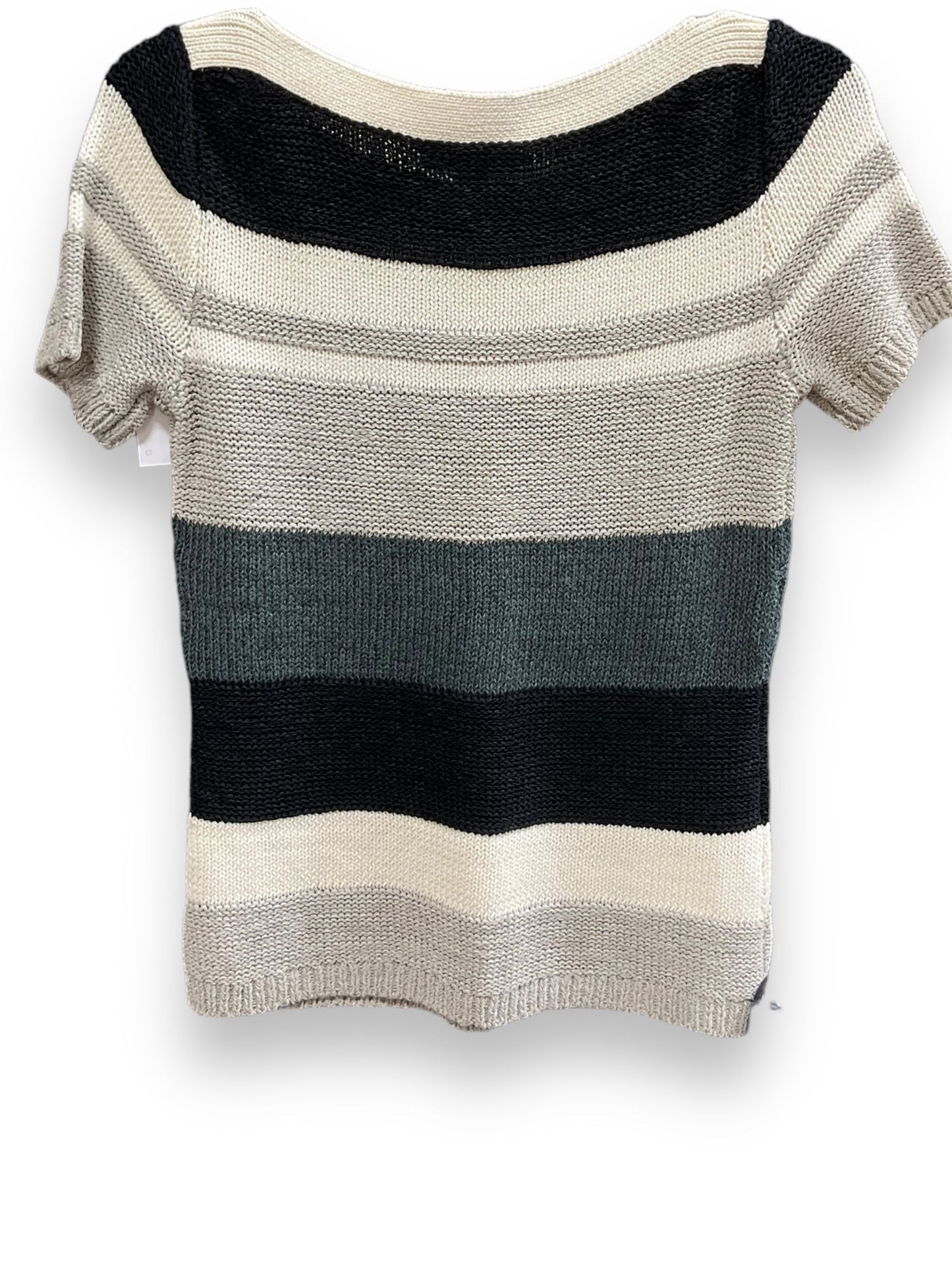 Black & White Sweater Short Sleeve Ann Taylor, Size S
