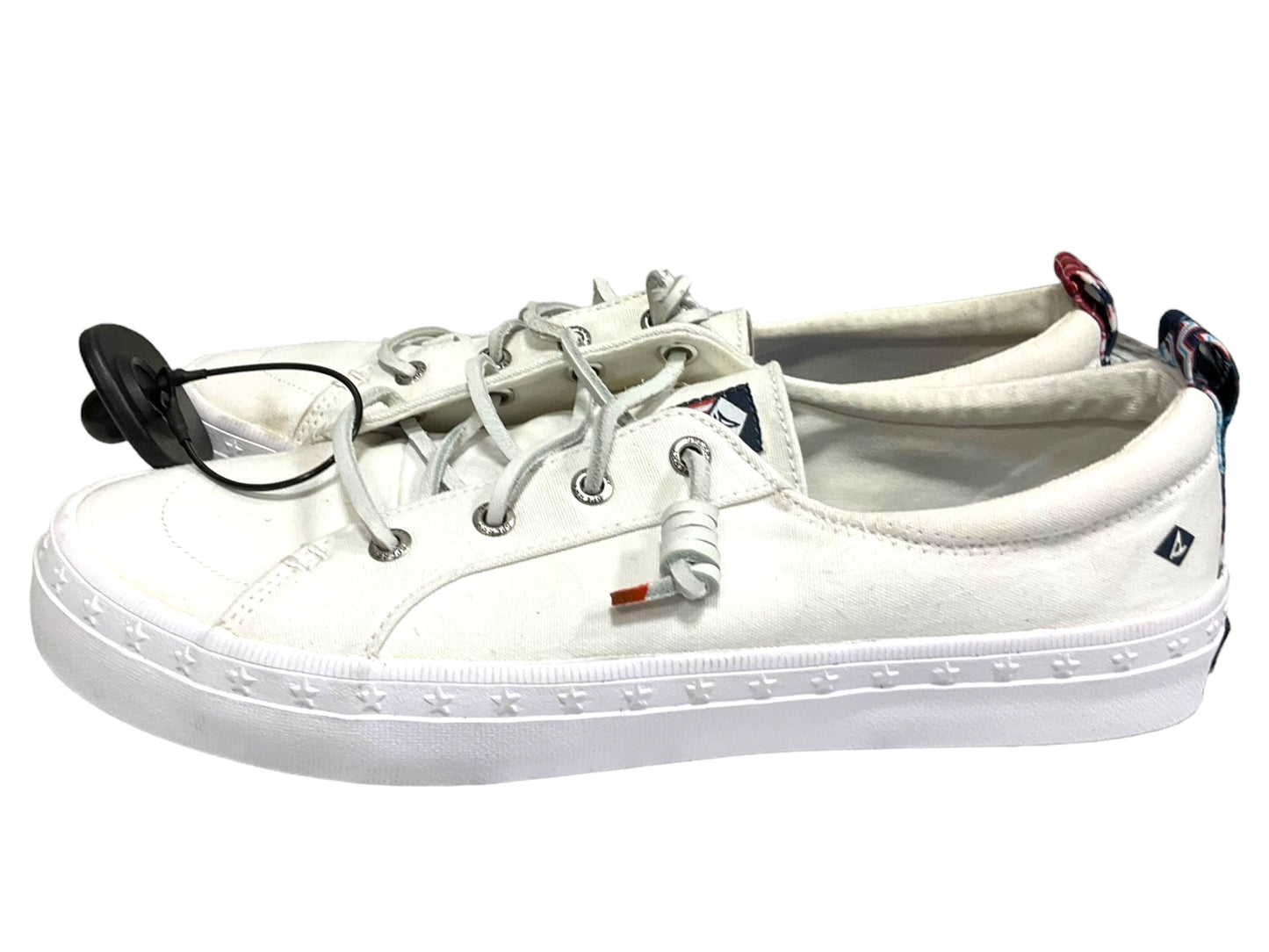 White Shoes Sneakers Sperry, Size 8