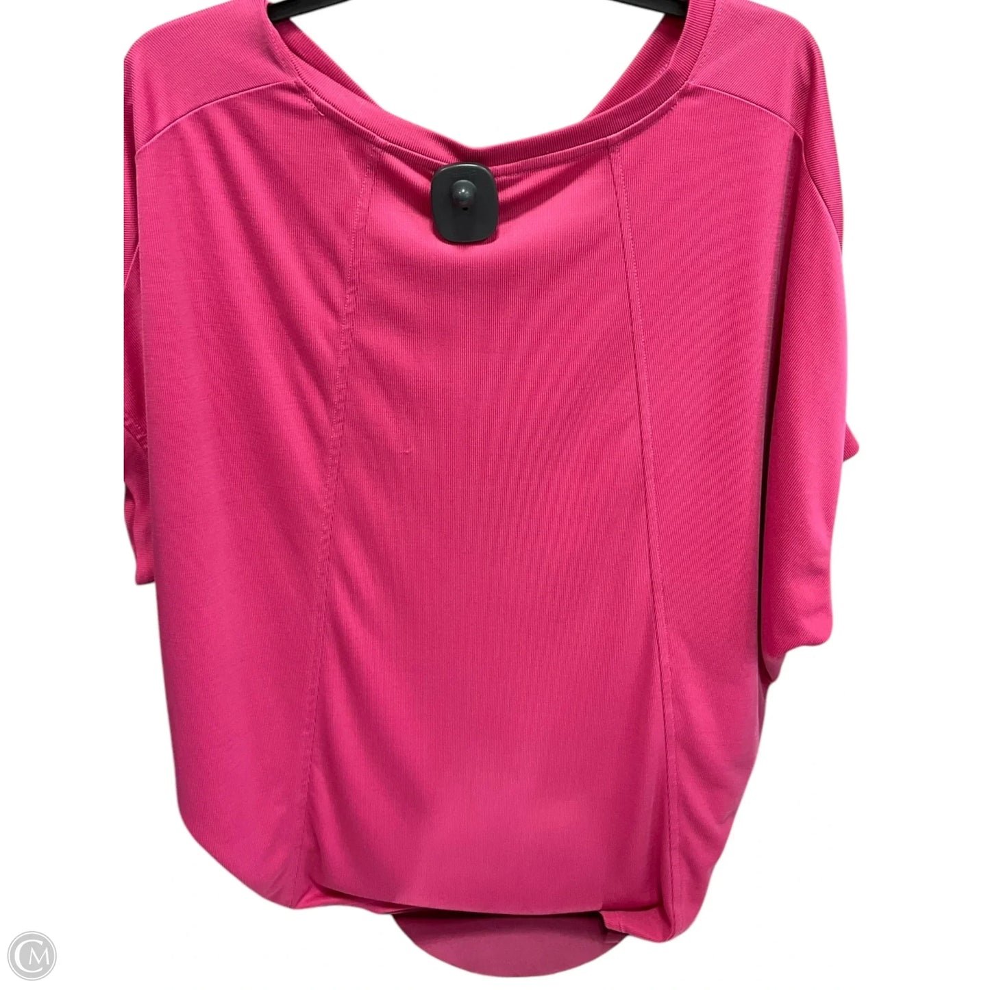 Top Short Sleeve By Chicos In Pink, Size: L