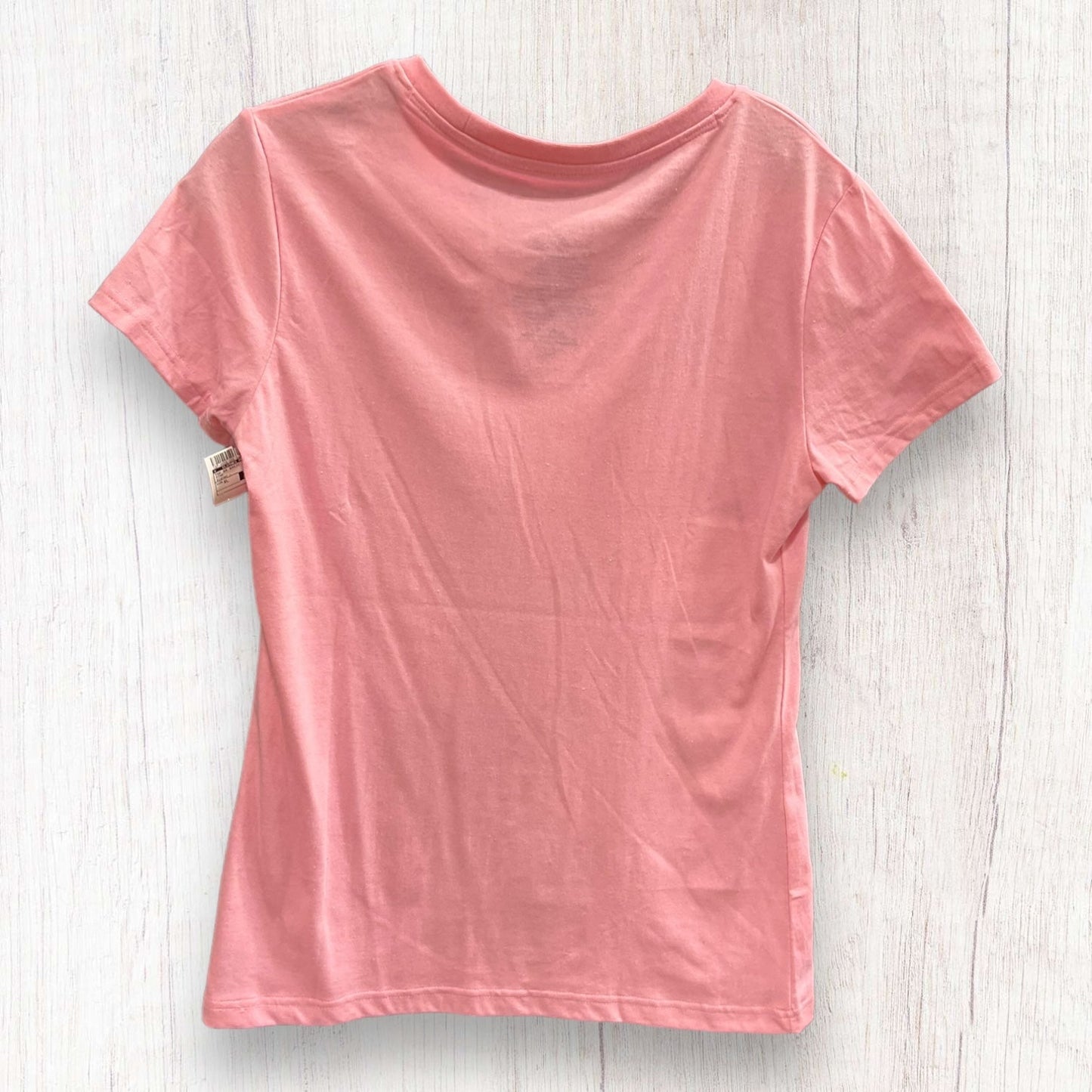 Pink Top Short Sleeve Basic Clothes Mentor, Size Xl