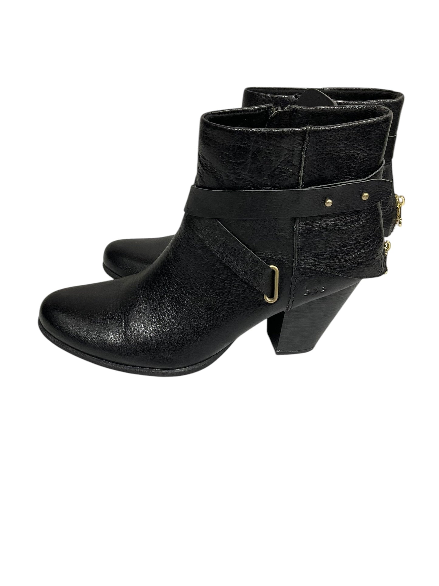 Boots Ankle Heels By Boc In Black, Size: 9.5