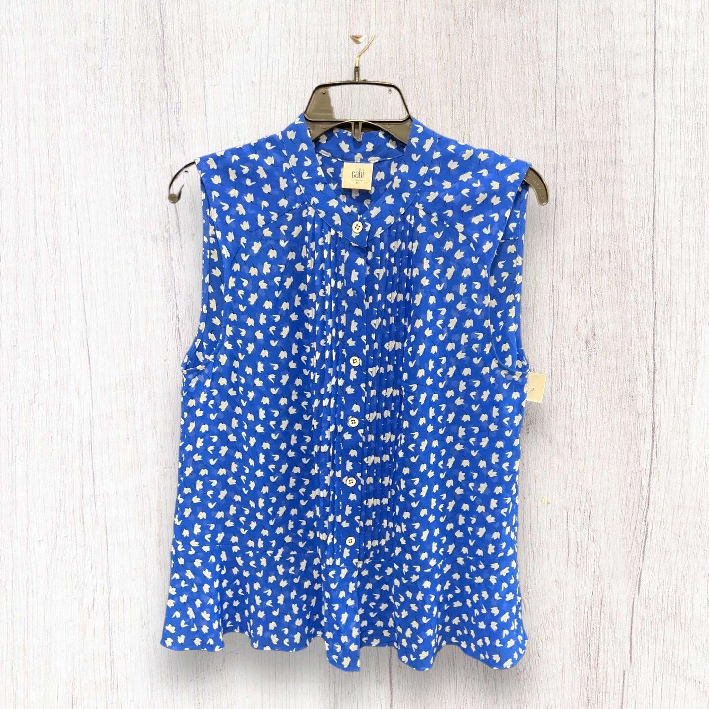 Top Sleeveless By Cabi In Blue, Size: M