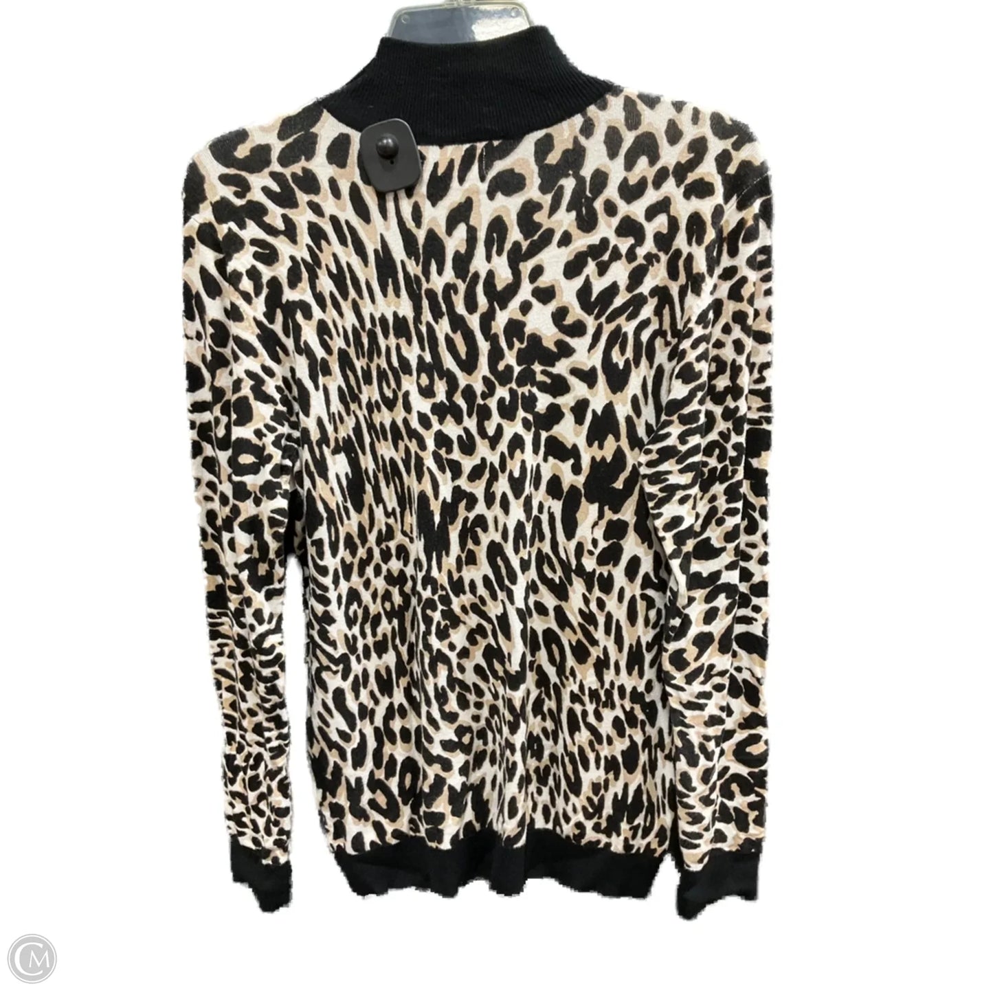 Sweater By Calvin Klein In Animal Print, Size: S