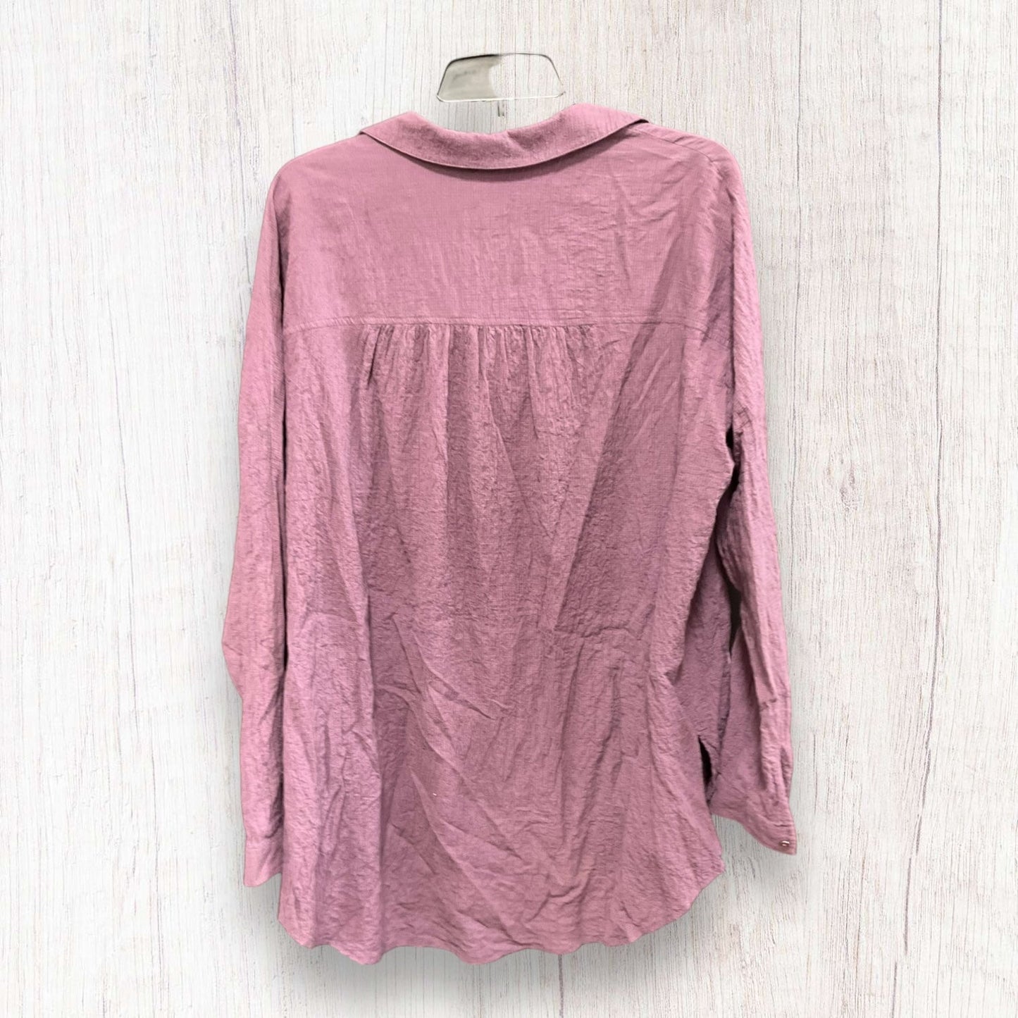 Blouse 3/4 Sleeve By Free People In Purple, Size: S