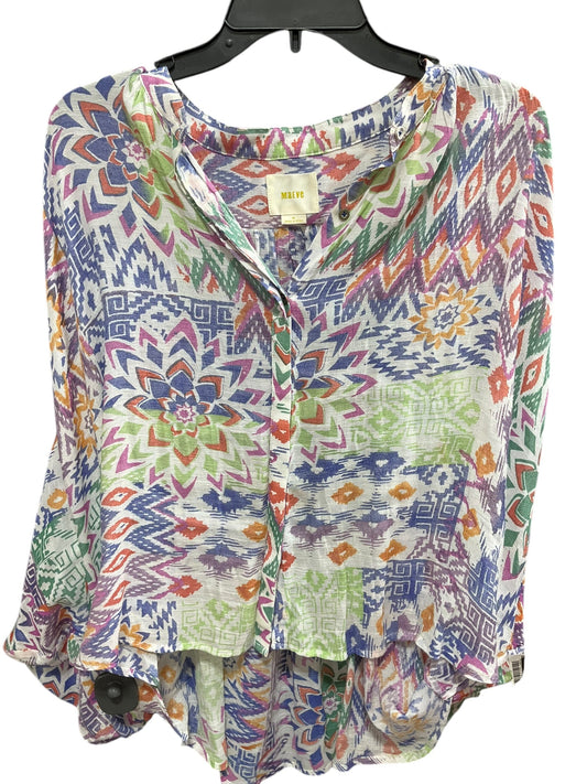 Top Long Sleeve By Maeve In Multi-colored, Size: M