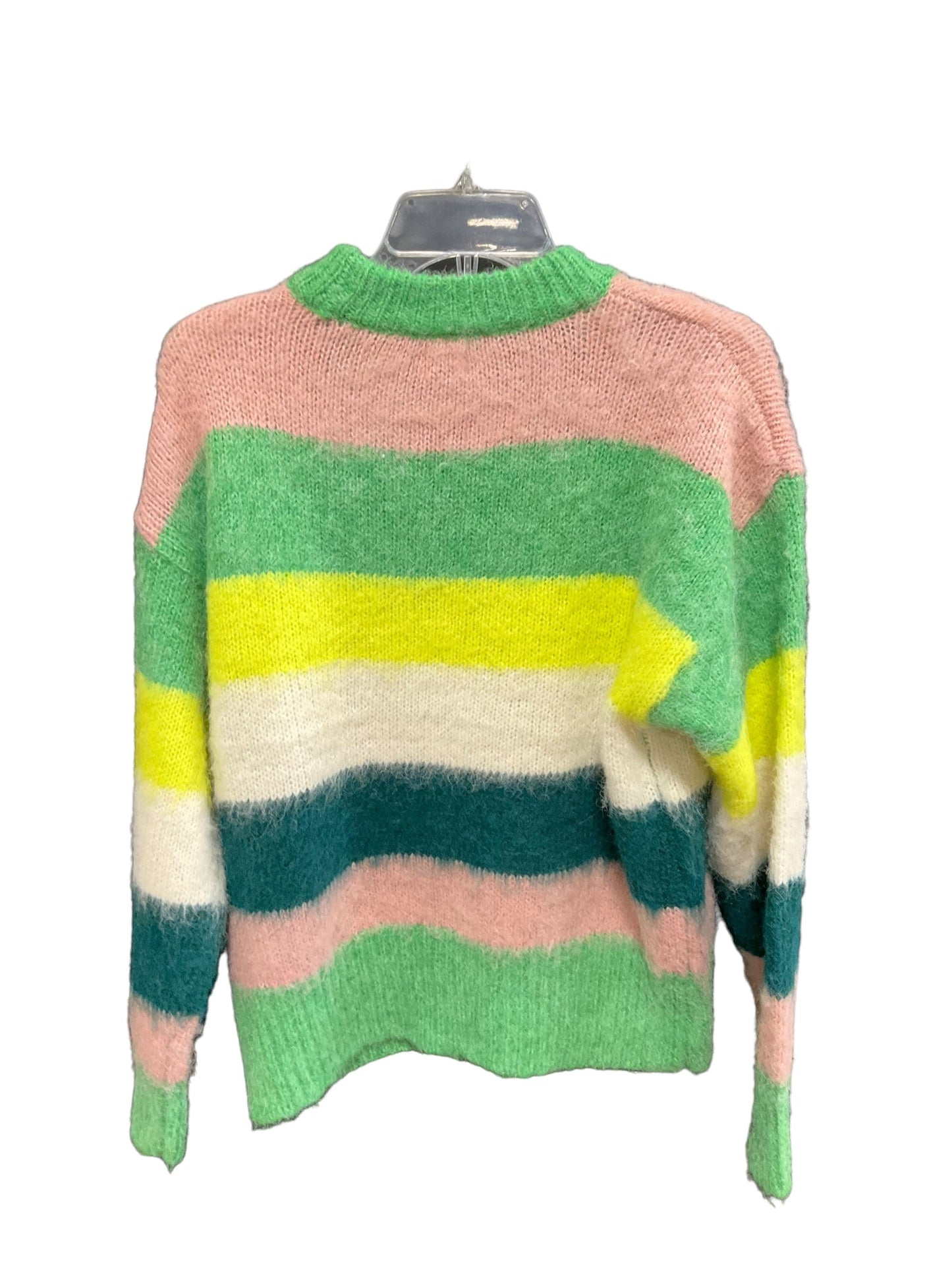 Sweater By A New Day In Green & Pink, Size: L