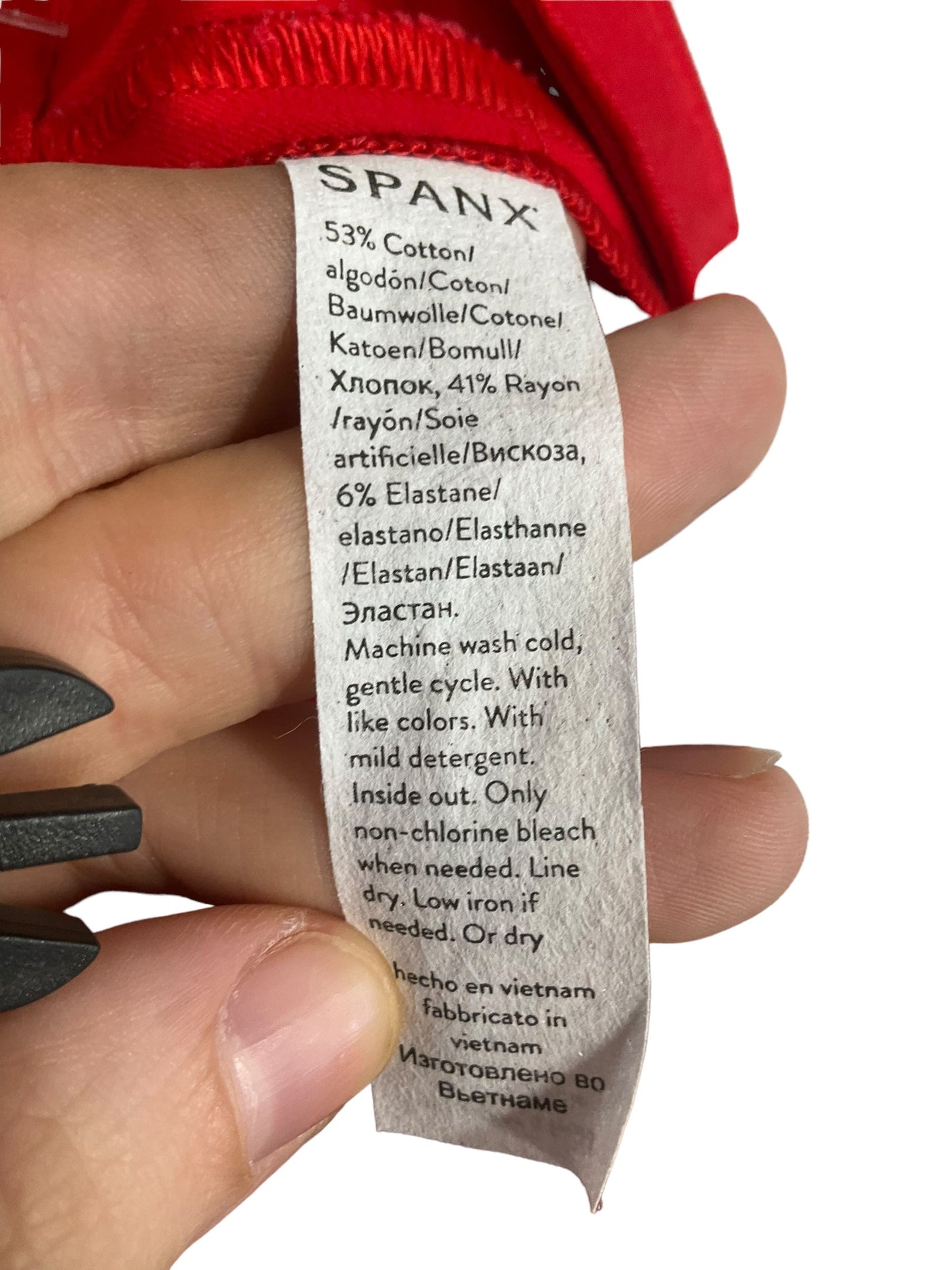 Pants Leggings By Spanx In Red, Size: M