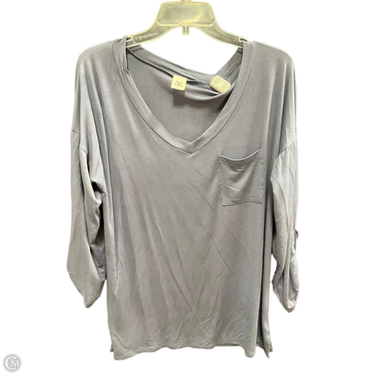 Top Long Sleeve Basic By Sew In Love In Blue, Size: S