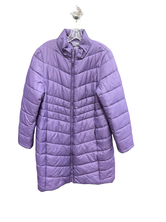 Coat Parka By L.l. Bean In Purple, Size: L